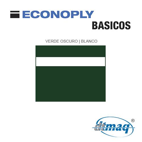 Econoply Básicos, Verde/Blanco, x Plancha