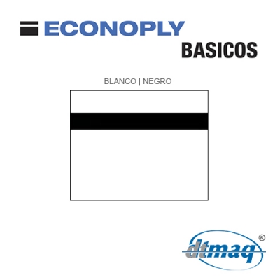 Econoply Básicos, Blanco/Negro, x Tercio