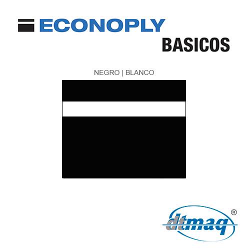 Econoply Básicos, Negro/Blanco, x Tercio