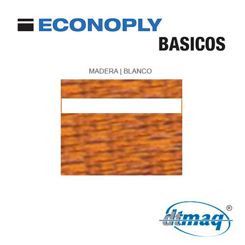 Econoply Básicos, Madera/Blanco, x Tercio