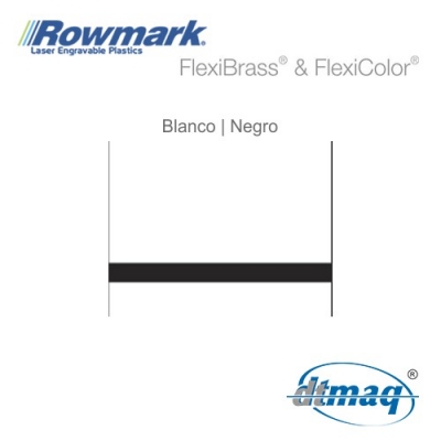 Rowmark FlexiColor Blanco/Negro, plancha