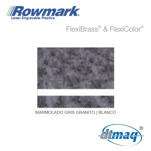 Rowmark FlexiColor Marmolado Gris Granito/Blanco, plancha