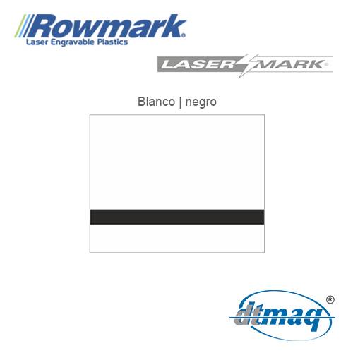 Rowmark LaserMark Blanco/Negro, Tercio
