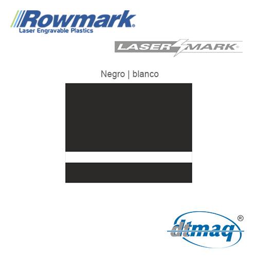 Rowmark LaserMark Negro/Blanco, Tercio