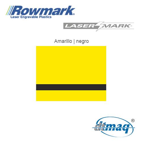Rowmark LaserMark Amarillo/Negro, Tercio