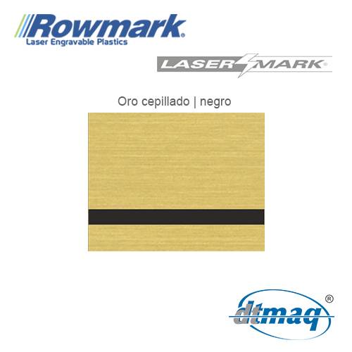Rowmark LaserMark Oro Cepillado/Negro, plancha