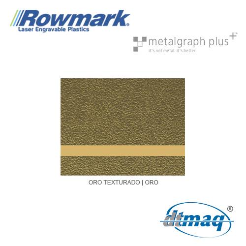 Rowmark MetalGraph Plus Oro Texturado/Oro, plancha